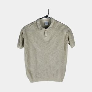 Little Co. Cream Kint Sweater Polo